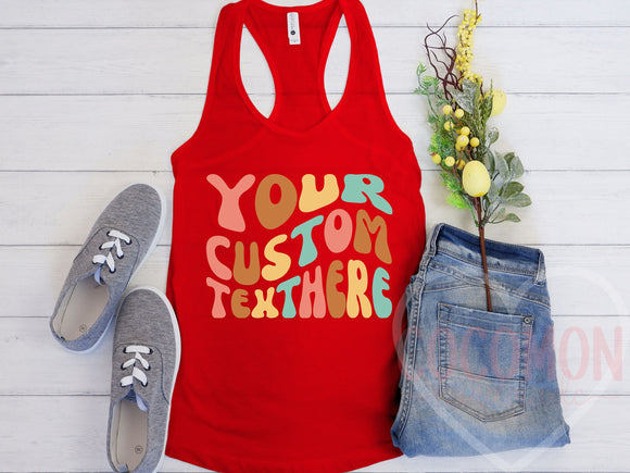 Custom Tank Top for Women Personalized Gift for Her Custom Tanktop Shirt Customed Tank Shirt for Womens Tanktop Personalized Gift for Mom