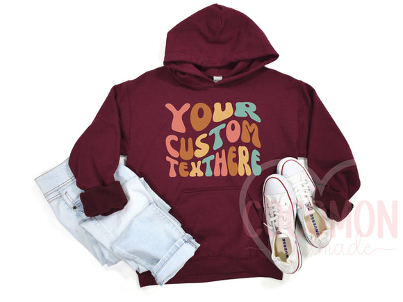 Custom Hoodie Sweatshirt For Her Gift Personalized Hoody Sweatshirt Gift Custom Hoodie For Mom Gift Hoodie Sweater Custom Gift Custom Hoody