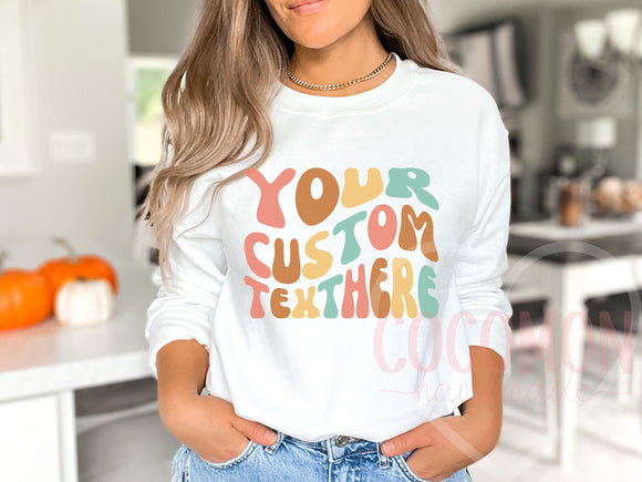 Custom Sweatshirt Gift For Her Custom Sweater Sweatshirt Personalized Gift Sweater Sweat Shirt Crewneck Sweater Customed Sweat Gift for Mom