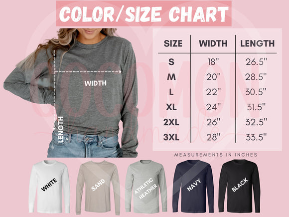 Custom Sorority Long Sleeve Shirt Gift Rush Initiation Bid Day Big Little Long Sleeve Shirt Gift Custom Name Sorority Gift College Custom T