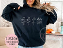 Birth Flower Custom Hoodie Sweatshirt For Her Gift Personalized Hoody Sweatshirt Gift Custom Hoodie For Mom Gift Hoodie Sweater Custom Gift