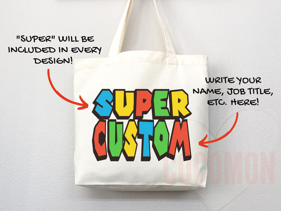 Personalized Name Tote Bag Custom Name Tote Bag Custom Tote Shopper Womens Bag Customized Name Gift For Her Kids Bag School Bag For Kids