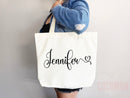 Personalized Name Bag Custom Name Tote Bag Custom Gift Bridesmaids Bag Gift Tote Shopper Women Bag Customized Name Personalized Gift For Her