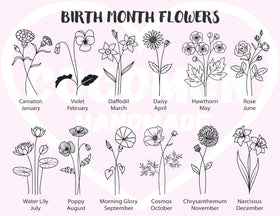 Birth Flower Custom T-Shirt Personalized Gift TShirt Custom Gift for Her Women's Tee Shirt for Women Custom Shirt Custom Tee Gift For Mom
