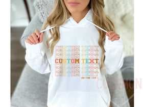 Custom Hoodie Sweatshirt For Her Gift Personalized Hoody Sweatshirt Gift Custom Hoodie For Mom Gift Hoodie Sweater Custom Gift Custom Hoody