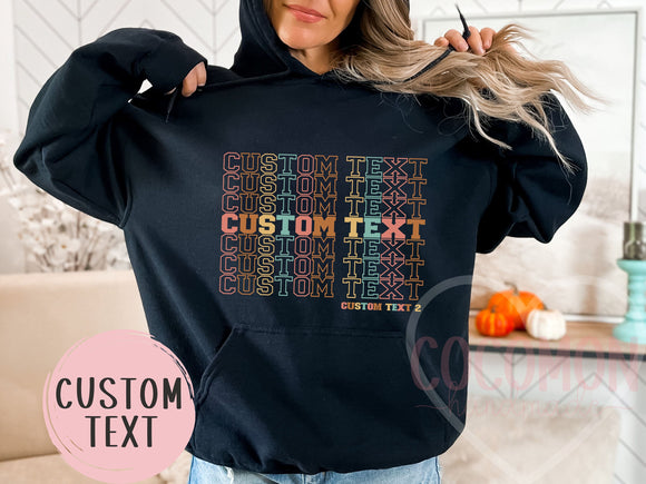 Custom Hoodie Sweatshirt For Her Gift Personalized Hoody Sweatshirt Gift Custom Hoodie For Mom Gift Hoodie Sweater Custom Gift Custom Hoody