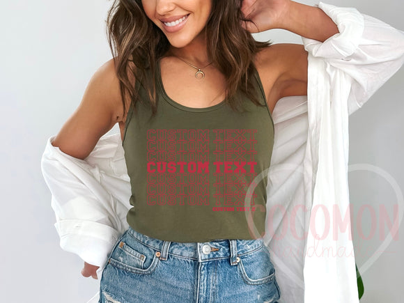 Custom Tank Top for Women Personalized Gift for Her Custom Tanktop Shirt Customed Tank Shirt for Womens Tanktop Personalized Gift for Mom