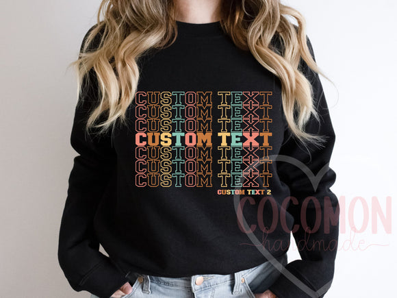 Custom Sweatshirt Gift For Her Custom Sweater Sweatshirt Personalized Gift Sweater Sweat Shirt Crewneck Sweater Customed Sweat Gift for Mom