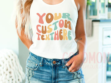 Custom Tank Top for Women Personalized Gift for Her Custom Tanktop Shirt Customed Tank Shirt for Womens Tanktop Personalized Gift for Mom