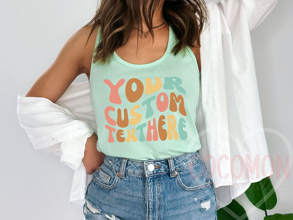 Custom Tank Top for Women Personalized Gift for Her Custom Tanktop Shirt Customed Tank Shirt for Womens Tanktop Personalized Gift for Mom