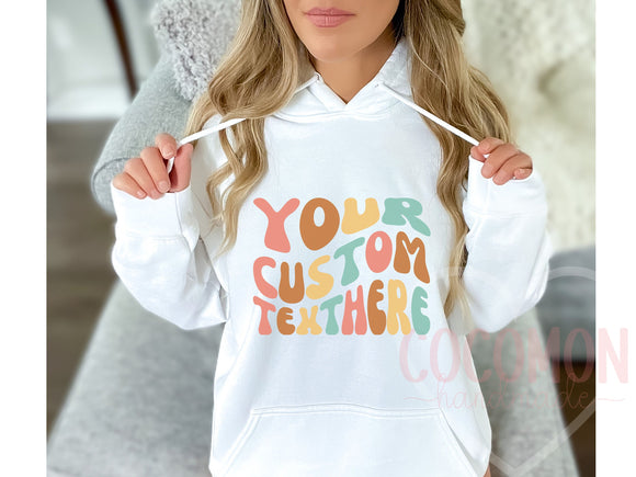 Custom Hoodie Sweatshirt For Her Gift Personalized Hoody Sweatshirt Gift Custom Hoodie For Mom Gift Hoodie Sweater Custom Gift Custom Hoody