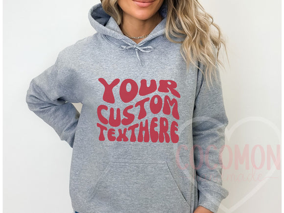 Custom Hoodie Sweatshirt For Her Gift Personalized Hoody Sweatshirt Gift Custom Hoodie For Mom Gift Hoodie Sweater Custom Gift Custom Hoody