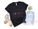 Custom Name V-Neck T-Shirt Personalized Gift VNeck TShirt Custom Gift for Her Women's Tee Shirt for Women Custom V-Neck Shirt Custom Tee