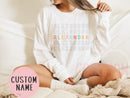 Custom Name Long Sleeve Shirt Personalized Long Sleeve Shirt for Womens Long-Sleeved Shirt Custom Mom Gift For Her Long Sleeve Tshirt Custom