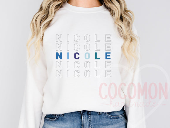 Custom Name Sweatshirt Gift For Her Custom Sweater Sweatshirt Personalized Gift Sweater Sweat Shirt Crewneck Customed Sweat Gift for Mom