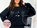 Birth Flower Custom Sweatshirt Gift For Her Custom Sweater Sweatshirt Personalized Gift Sweater Sweat Shirt Crewneck Sweater Customed Sweat