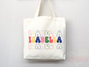 Personalized Name Tote Bag Custom Name Tote Bag Custom Tote Shopper Womens Bag Customized Name Gift For Her Kids Bag School Bag For Kids