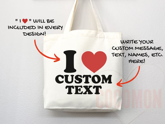 Personalized Bag Tote Thank You Bag Custom Tote Shopper Thank You Bag Custom Gift For Her Personalized Gift For Her Reusable Bag Grocery Bag