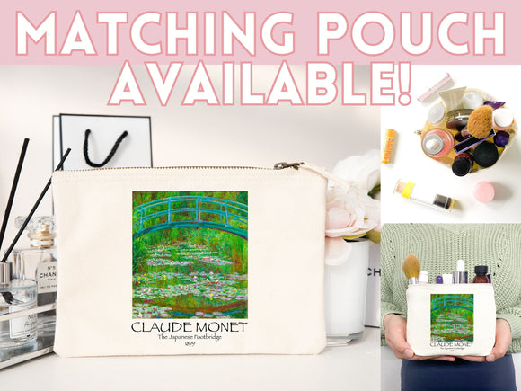 Monet Tote Bag, Artsy Tote Bag, Art Tote Bag, Artsy Tote, Art Bag, Monet Bag, Aesthetic Bag, Monet Tote,Monet Gift,Monet Japanese Footbridge