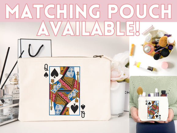 Queen of Spade Bag Canvas Tote Bag Everyday Tote Bag Eco Friendly Bag Aesthetic Tote Shopper Bag Reusable Grocery Bag Cute Tote Bag Boho Bag