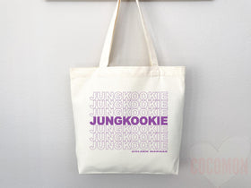 KPop Tote Bag, Kpop Merch, Kpop tote, Kpop bag, Kpop tote bag, Life goes on tote,Bangtan,kpop bag,life goes on,Rm,Jimin,Jungkook,J-hope,Suga