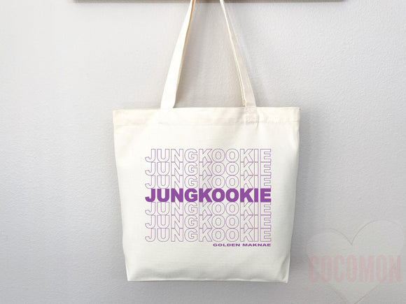 KPop Tote Bag, Kpop Merch, Kpop tote, Kpop bag, Kpop tote bag, Life goes on tote,Bangtan,kpop bag,life goes on,Rm,Jimin,Jungkook,J-hope,Suga