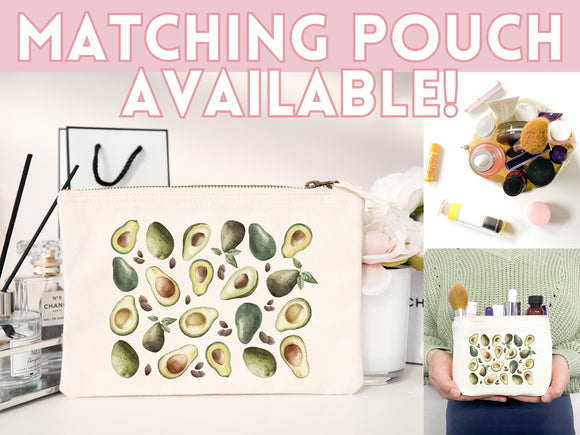 Cute Avocado Tote Bag Avocado Lover Gift Spring Tote Shopper Summer Bag Eco Friendly Bag Reusable Grocery Tote Cute Tote Farmers Market Bag