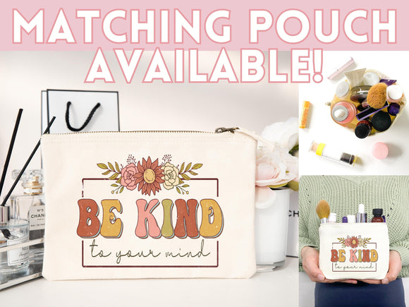 Kindness Tote Bag Floral Bag Flower Tote Canvas Womens Tote For Her Cute Tote Bag Reusable Bag Grocery Tote Shopper Everyday Tote Eco Bag