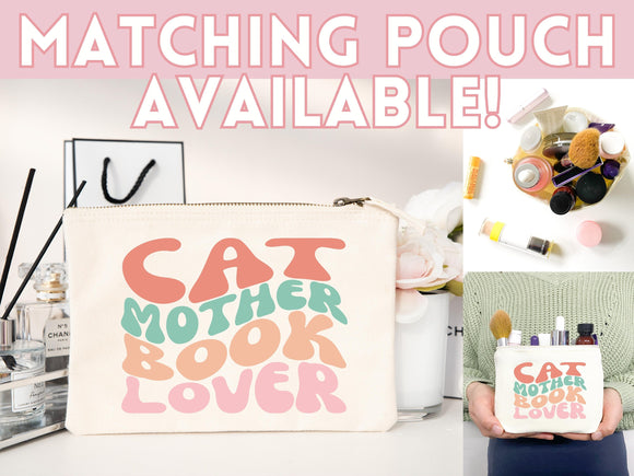 Cat Mom Tote Bag Book Lover Gift For Cat Mom Animal Lover Tote Shopper Cat Lover Bag New Cat Mom Gift for Her Kitten Mom Tote Women's Tote