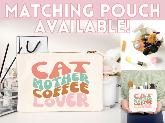 Cat Mom Tote Bag Coffee Lover Gift For Cat Mom Animal Lover Tote Shopper Cat Lover Bag New Cat Mom Gift for Her Kitten Mom Women's Tote Bag