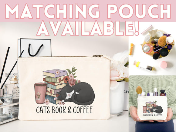 Cat Mom Tote Coffee Lover Tote Bag Book Lover Gift For Cat Mom Animal Lover Tote Shopper Cat Lover Bag New Cat Mom Gift for Her Women's Tote