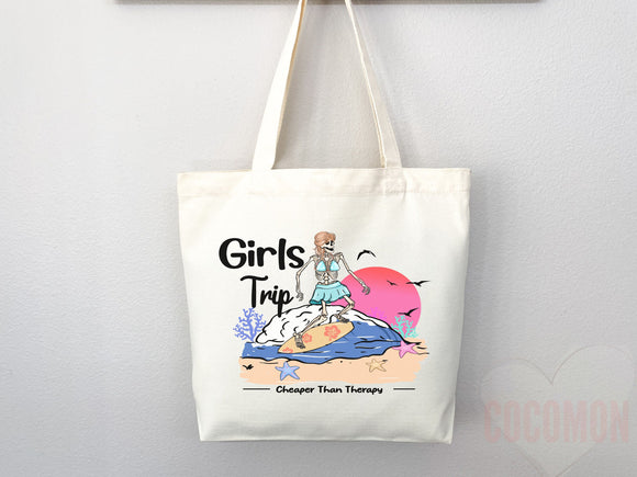 Beach Tote Bag Beach Bag Gift Bridesmaid Beach Summer Spring Tote Shopper Bag Eco Friendly Bag Reusable Grocery Tote Cute Tote School Bag