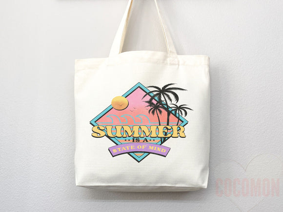 Beach Tote Bag Beach Bag Gift Bridesmaid Beach Summer Spring Tote Shopper Bag Eco Friendly Bag Reusable Grocery Tote Cute Tote School Bag