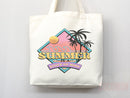 Beach Tote Bag Beach Bag Gift Bridesmaid Beach Summer Spring Tote Shopper Bag Eco Friendly Bag Reusable Grocery Tote Cute Tote School Bag