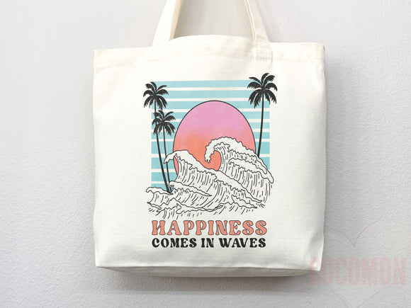 Beach Tote Bag Beach Bag Gift Bridesmaid Beach Summer Spring Tote Shopper Bag Eco Friendly Bag Reusable Grocery Tote Cute Tote School Bag
