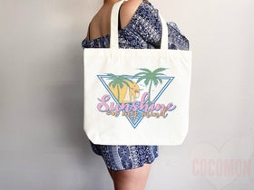 Beach Tote Bag Beach Bag Gift Bridesmaid Beach Summer Spring Tote Shopper Bag Eco Friendly Bag Reusable Grocery Tote Cute Tote School Bag
