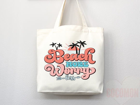 Beach Tote Bag Beach Bag Gift Bridesmaid Beach Summer Spring Tote Shopper Bag Eco Friendly Bag Reusable Grocery Tote Cute Tote School Bag