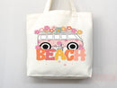 Beach Tote Bag Beach Bag Gift Bridesmaid Beach Summer Spring Tote Shopper Bag Eco Friendly Bag Reusable Grocery Tote Cute Tote School Bag