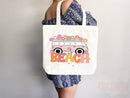 Beach Tote Bag Beach Bag Gift Bridesmaid Beach Summer Spring Tote Shopper Bag Eco Friendly Bag Reusable Grocery Tote Cute Tote School Bag