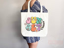 Beach Tote Bag Beach Bag Gift Bridesmaid Beach Summer Spring Tote Shopper Bag Eco Friendly Bag Reusable Grocery Tote Cute Tote School Bag