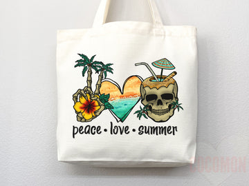 Beach Tote Bag Beach Bag Gift Bridesmaid Beach Summer Spring Tote Shopper Bag Eco Friendly Bag Reusable Grocery Tote Cute Tote School Bag
