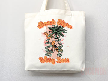 Beach Tote Bag Beach Bag Gift Bridesmaid Beach Summer Spring Tote Shopper Bag Eco Friendly Bag Reusable Grocery Tote Cute Tote School Bag