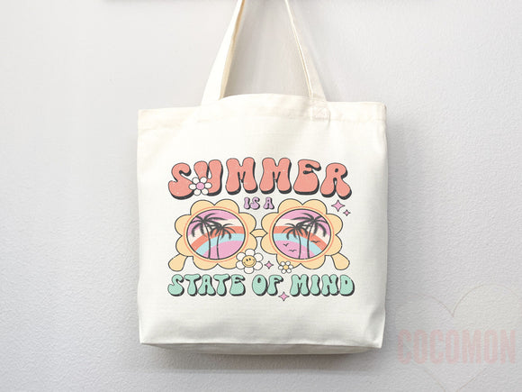Beach Tote Bag Beach Bag Gift Bridesmaid Beach Summer Spring Tote Shopper Bag Eco Friendly Bag Reusable Grocery Tote Cute Tote School Bag