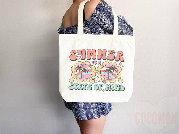 Beach Tote Bag Beach Bag Gift Bridesmaid Beach Summer Spring Tote Shopper Bag Eco Friendly Bag Reusable Grocery Tote Cute Tote School Bag