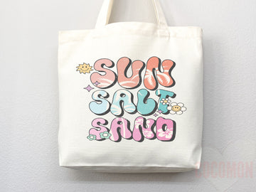 Beach Tote Bag Beach Bag Gift Bridesmaid Beach Summer Spring Tote Shopper Bag Eco Friendly Bag Reusable Grocery Tote Cute Tote School Bag