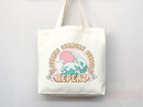 Beach Tote Bag Beach Bag Gift Bridesmaid Beach Summer Spring Tote Shopper Bag Eco Friendly Bag Reusable Grocery Tote Cute Tote School Bag