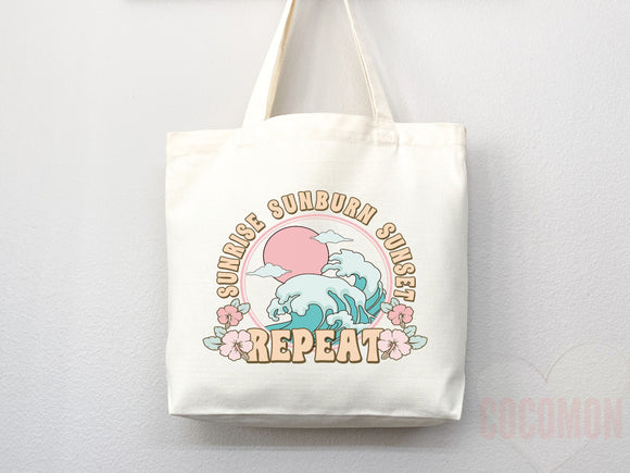 Beach Tote Bag Beach Bag Gift Bridesmaid Beach Summer Spring Tote Shopper Bag Eco Friendly Bag Reusable Grocery Tote Cute Tote School Bag