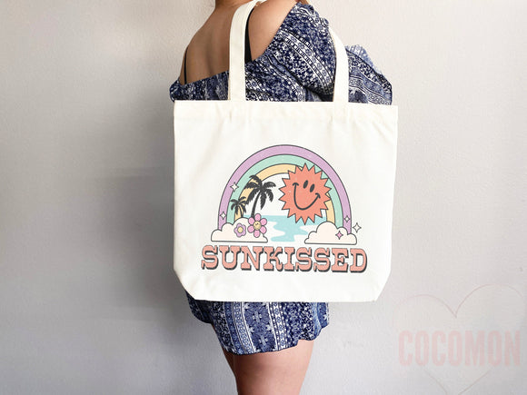 Beach Tote Bag Beach Bag Gift Bridesmaid Beach Summer Spring Tote Shopper Bag Eco Friendly Bag Reusable Grocery Tote Cute Tote School Bag