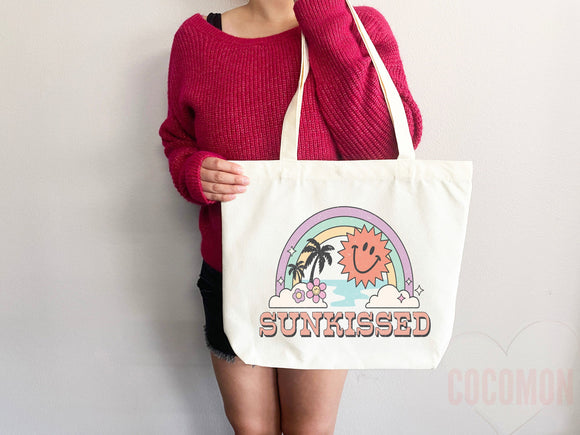 Beach Tote Bag Beach Bag Gift Bridesmaid Beach Summer Spring Tote Shopper Bag Eco Friendly Bag Reusable Grocery Tote Cute Tote School Bag