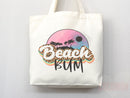 Beach Tote Bag Beach Bag Gift Bridesmaid Beach Summer Spring Tote Shopper Bag Eco Friendly Bag Reusable Grocery Tote Cute Tote School Bag
